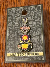 Hard Rock Cafe Anchorage 2019 Midnight Sun Guitar Pin LE 300 picture