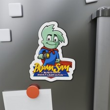 Pajama Sam No Need to Hide When its Dark Outside 90s Cover Art Die-Cut Magnets picture