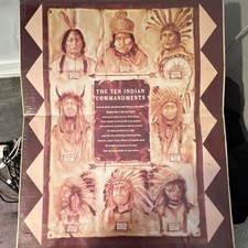 The Ten Indian Commandments 18x22  8 Chiefs picture