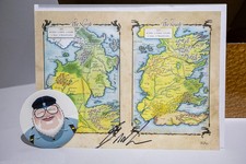George R. R. Martin SIGNED Map (#270) + Limited Edition Box (#0191/3000) – Publi picture