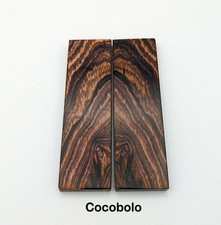 Cocobolo Knife Scales (Matching Pair) - You Pick Size & Grain picture