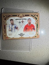 2026 Soccer Lionel Messi Cristiano Ronaldo Dual Gold Frame Foil Panini Kayou 764 picture