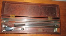 K&E Leroy Lettering Set 3240 Keuffel & Esser Drafting Kit Wood Case Incomplete picture