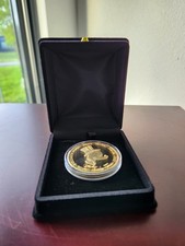 Extremely Rare Walt Disney Scrooge McDuck First Euro Gold Plated Coin picture