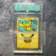 Pikachu 029/128 2026 Pokemon 30th Celebration GetGraded 10 Art Label picture