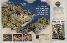 Zeus Master Of Olympus Sierra PC Video Game Art 2000 Vintage Print Ad Poster  picture