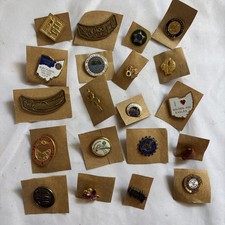 Lot of 20 Collectible Pins Assorted Designs Vintage Unique Collection Hat Vest picture