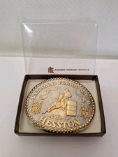 1989 National Finals Rodeo Belt Buckle Award Design Medals Special Anniversary picture