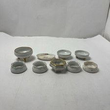 Vintage Salt Cellar Collection - 9 Piece - Belleek, Nippon, Royal Austria picture