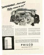 1945 Philco Refrigerator Freezer art Vintage Print Ad picture