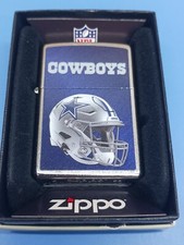 Zippo NFL Dallas Cowboys Helmet Street Chrome 48426 picture