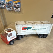 Tonka 1974 Consolidated Freightways CF Vintage Metal Semi Truck & Trailer USA picture