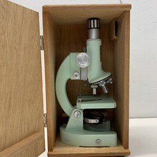 Vintage Cable Microscope 1200x Zoom Non Functioning Plus Slides picture
