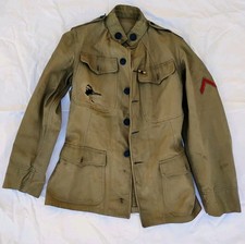 WWI US Army M1917 Cotton Summer Tunic Jacket 5th Cav & US Disks Phila QM Label picture