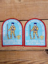 Vtg Boy Scouts Kings Mountain Natl Military Park Battlefield Trail SC Patch Lot picture