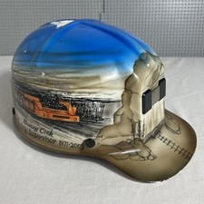 MSA Comfo Cap Coal Miner Mining Low Vein Helmet Hat Custom Painted READ picture