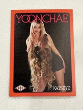 KATSEYE x ESCO YOONCHAE 005/005 EXTREMELY RARE & BOOKEND Foil Trading Card  picture