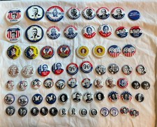 Vintage Political Pins Campaign Button Pinback Presidential Collection Lot of 70 picture