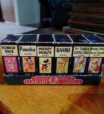 Mickey Mouse Library Of Games, Six Mini Card Games 1946 Vintage picture