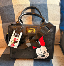 Primark Disney Minnie Mouse Black Small Mini Crossbody Tote Bag with Bow picture