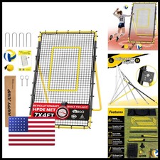 Happy Jump 7x4 FT Volleyball Rebounder Net 5 Angles Bounce Back Trainer picture