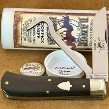 ✨Great Eastern Cutlery GEC 72 Gabon Ebony Range Rider Hoofpick Knife 725224HP picture