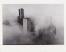 TYPE 1: 1988 Press Photo Aerial Skyscrapers rise above fog in downtown Houston picture