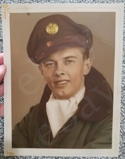 Orig. WWII US Army Air Corps Portrait Pilot Photograph B 10 Bomber Jacket CBI picture