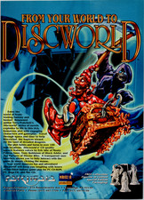 Psygnosis Discworld Vintage Print Ad Poster 1995 Terry Pratchett Rincewind Death picture