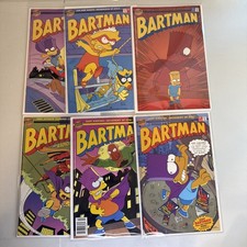 BARTMAN Full Run - 1-6 - 1 2 3 4 5 6 Simpsons BONGO COMICS 1993 Poster & Newsie picture