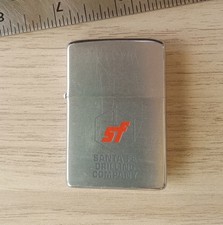 1977 Zippo Sante Fe Drilling Co. Advertising Chrome Lighter Vintage picture