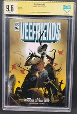 VeeFriends #5 Motivated Monster Signed Gary Vaynerchuk DJ Coffman CBCS 9.6 Auto picture