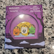McDonalds Halloween Bucket LE 1000 Sliding Enamel Pin Trick or Treat Buckets picture