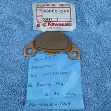 OEM Kawasaki Front Brake Pad 43050-1064 KX125 KX250 KX500 1986-1987 Genuine NOS picture