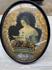 Vintage 3-D Oval Mother Picture Framed picture