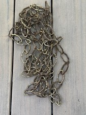13 FT   Gothic 8 gauge Brass plated heavy chain part lamp chandelier picture