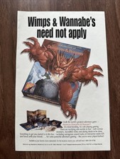 1995 Advanced Dungeons & Dragons Introduction Print Ad Wimps & Wannabe’s TSR picture