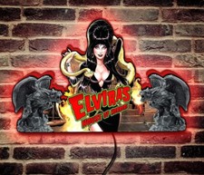 Elvira's House of Horrors Pinball Topper LED Lightbox - Embrace the Spookyness picture