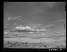 Photo:1930s Open Plains Landscape Wide Sky Cloudscape picture