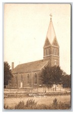 RPPC Billings MO Catholic Church Street view missouri picture
