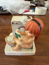 Goebel Charlot Byj BYJ 74 At Work Redhead Washing Machine Figurine 1975 picture