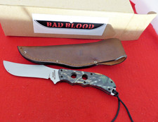 Bad Blood USA made mint in box G10 Camo full tang 440C fixed blade knife picture