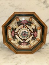 Vintage Richard Lee Sailors Valentine Shell Art Octagon Shadow Box Nantucket picture