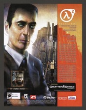 Half Life 2 Classic PC Game 2004 (G-Man) Ad Wall Art Print Poster - Glossy picture