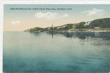 QUEBEC MURRAY BAY THE POINTE-AU-PIC VIEW FROM THE SEA - postcard picture