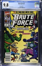 Brute Force #4 CGC 9.8 NEWSSTAND WP,  Marvel Comics 1990 picture