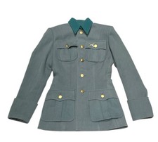 WW2-Style Military Officer Gabardine Jacket Teal Collar Universal Studios Tag picture