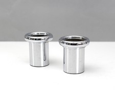 2 Nagel KG Chrome Pillar Candleholders Caesar Stoffi Mid Century West Germany picture