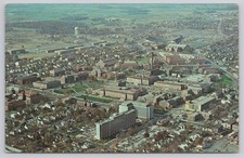 West Lafayette, Indiana Aerial view of Purdue University campus Chrome Unposted picture