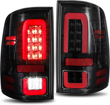 Black Full LED Tail Lights Brake Rear Lamps Clear Lens Blackout Style Upgrade fo picture